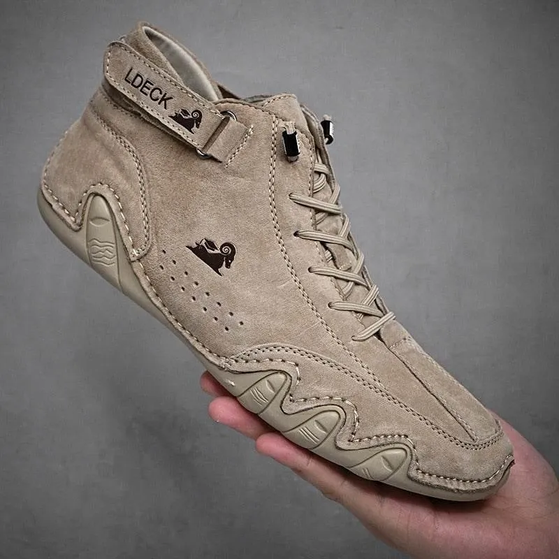 Italian Leather Casual Boots - Stylish Everyday Footwear