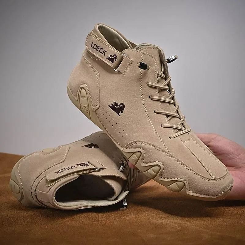 Italian Leather Casual Boots - Stylish Everyday Footwear