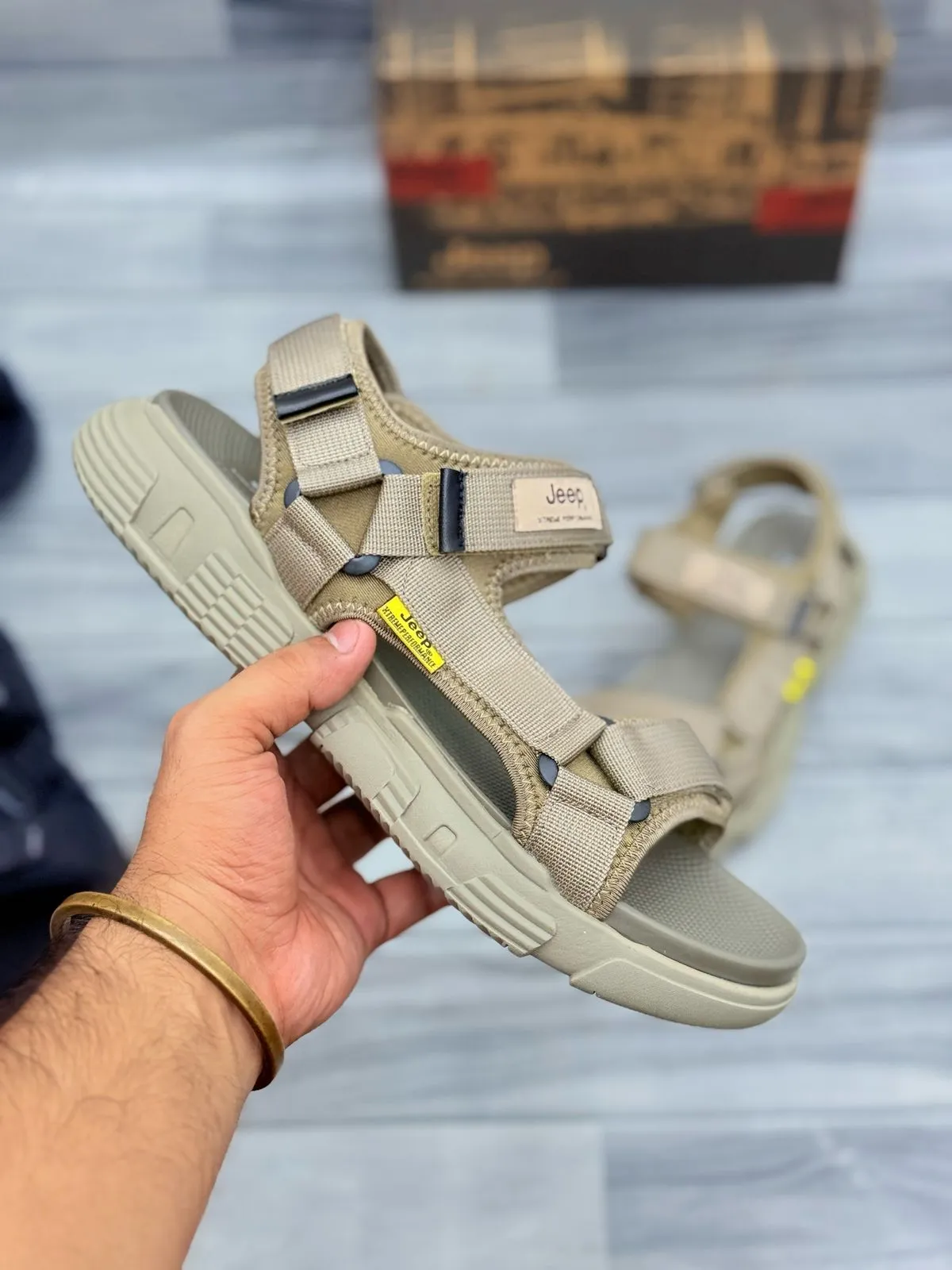 Jeep Tactical Outdoor Sandals – Durable & Adjustable