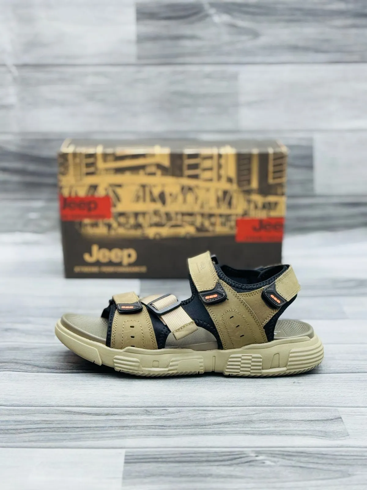 Jeep Tactical Outdoor Sandals – Durable & Adjustable