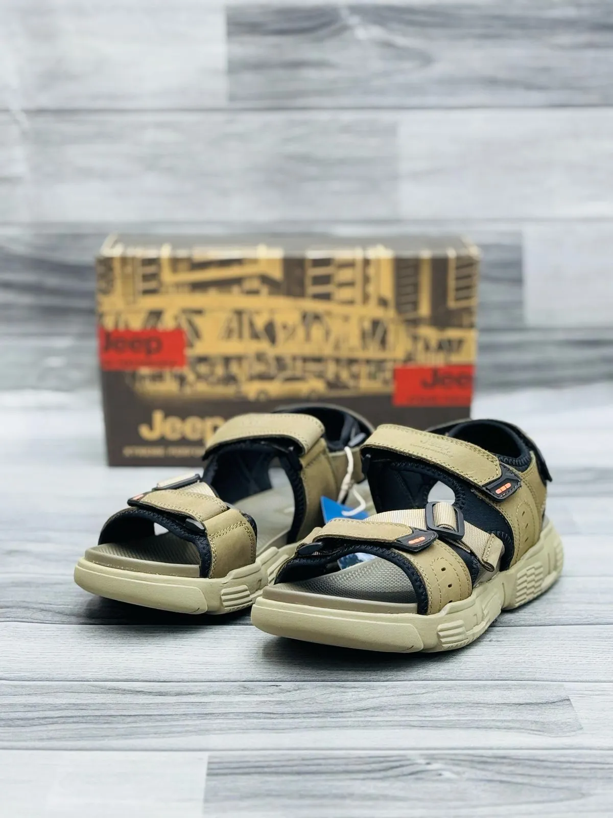 Jeep Tactical Outdoor Sandals – Durable & Adjustable