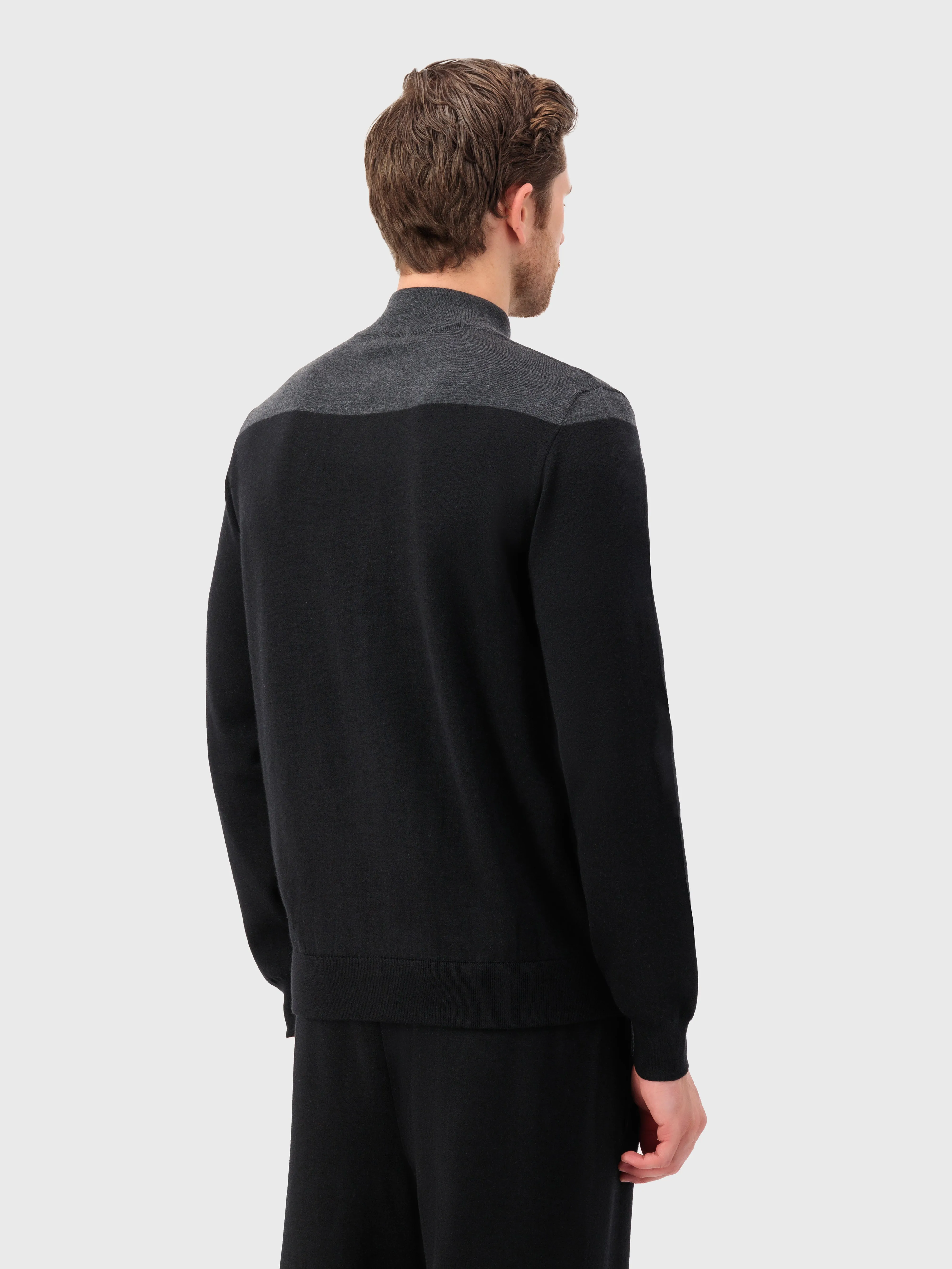 Jogging Suit in Cashmere and Silk Black