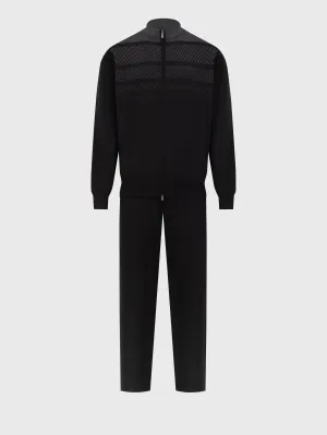 Jogging Suit in Cashmere and Silk Black