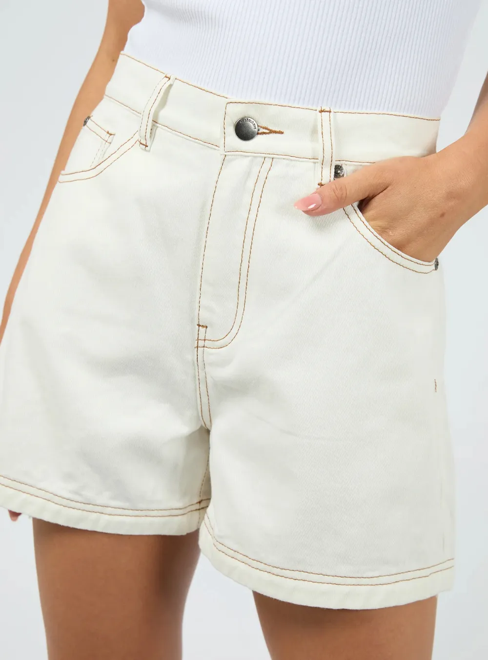 Josie Short - Vintage White