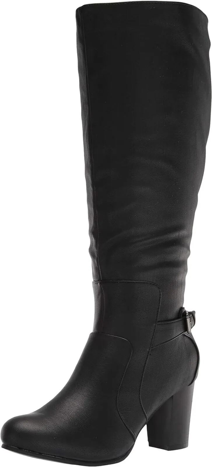 Journee Collection Womens Carver Wide Calf Knee-High Boots Black 8M-WC
