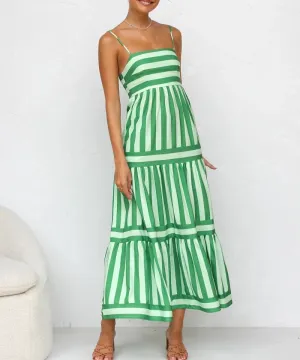 Julie m Striped Maxi Dress
