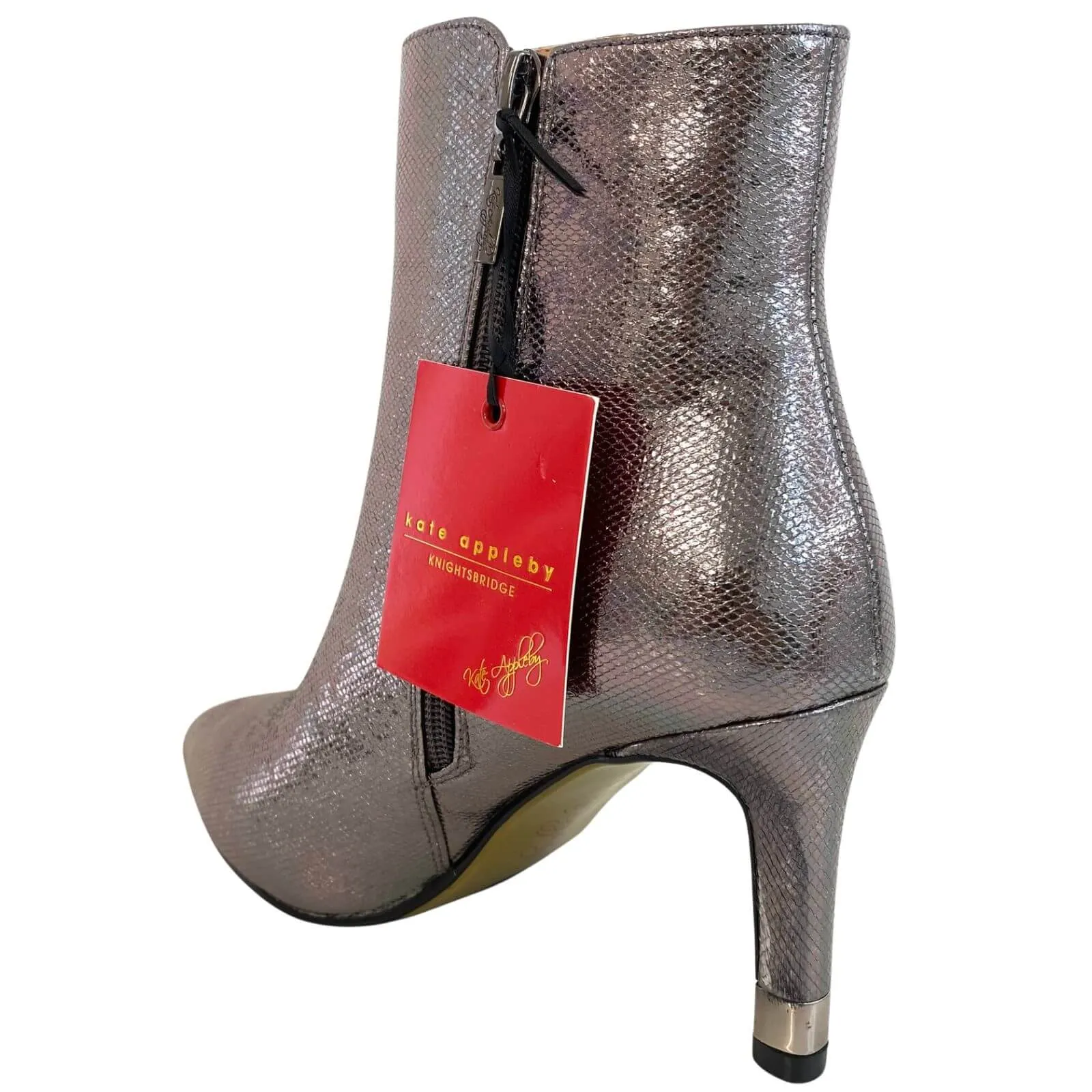 Kate Appleby Parkgate Dressy Pointed Toe Boots - Dark Silver