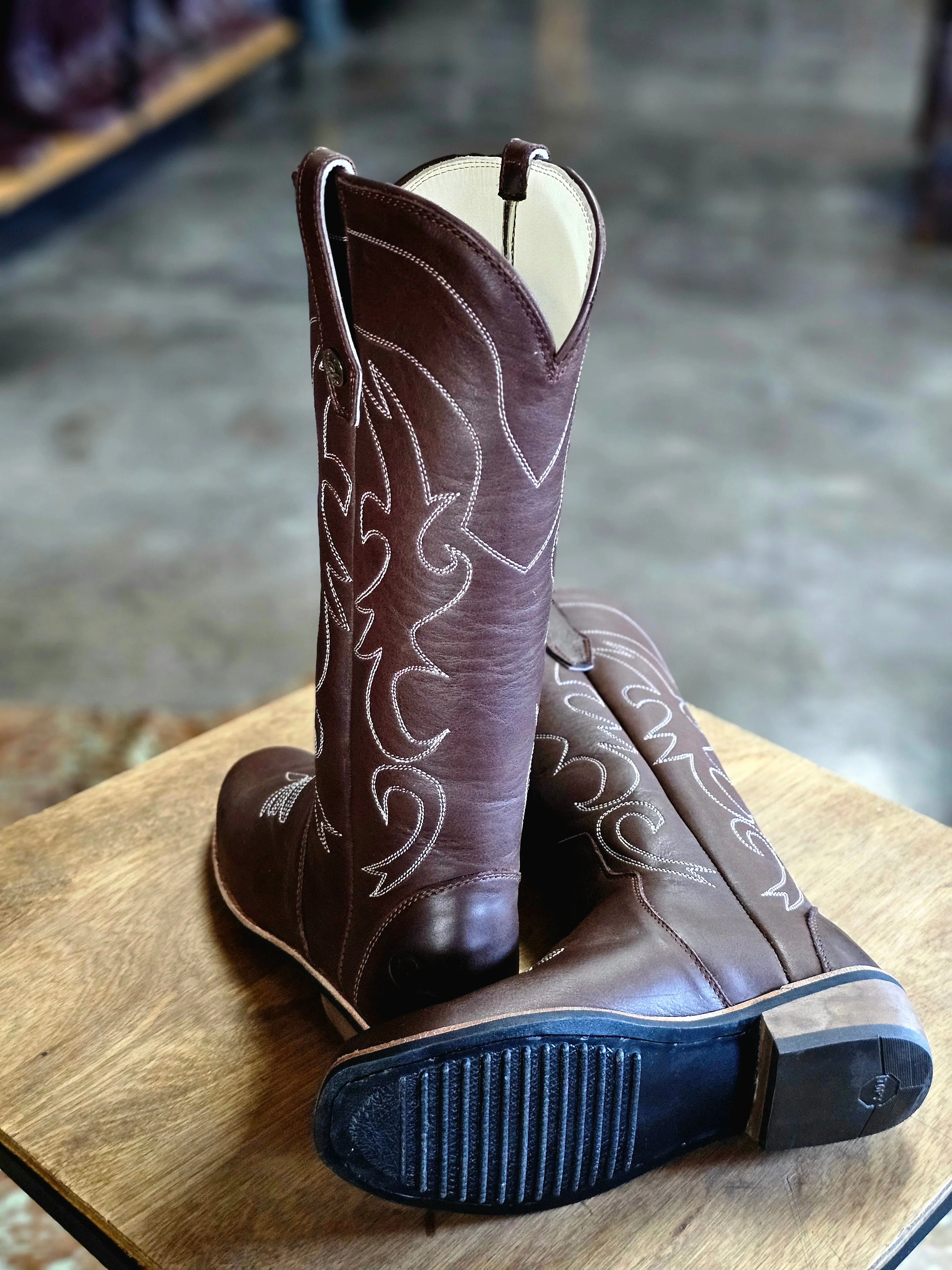 Katrina Cowboy Leather Boot
