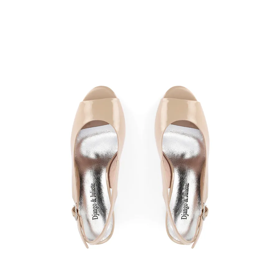 KIANNA - CAFE PATENT LEATHER