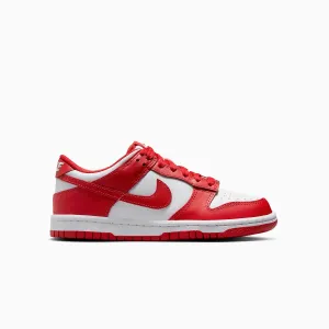 Kid's Dunk Low "White University Red" Grade School