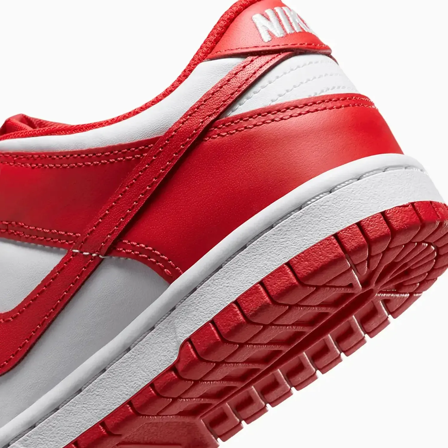 Kid's Dunk Low "White University Red" Grade School