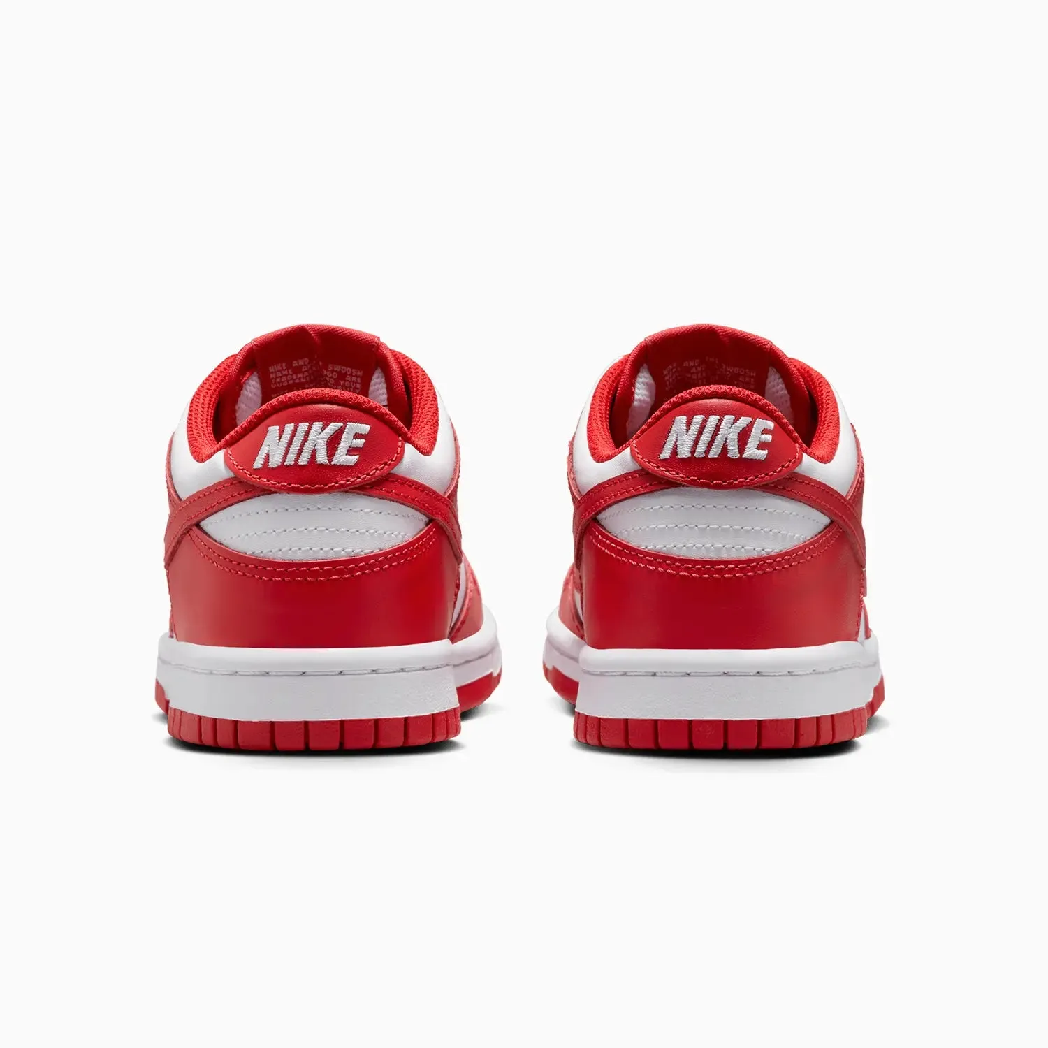 Kid's Dunk Low "White University Red" Grade School