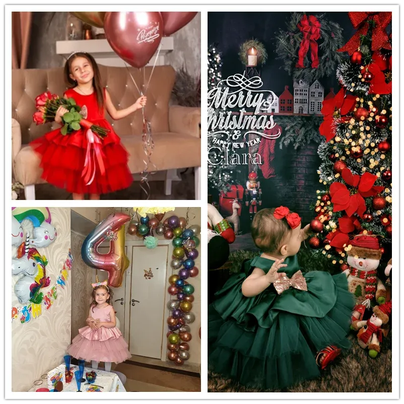 Kids Girls  Dress For Christmas New Year