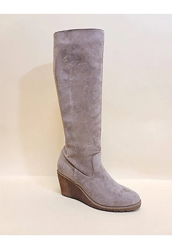 Knee High Wedge Boots