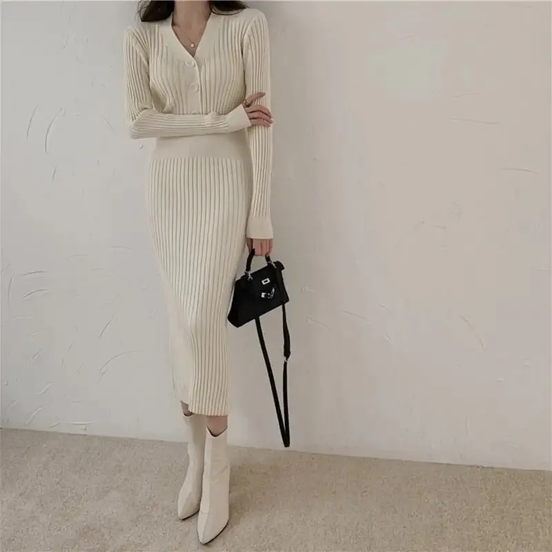 Knitted Long Sleeved Dress