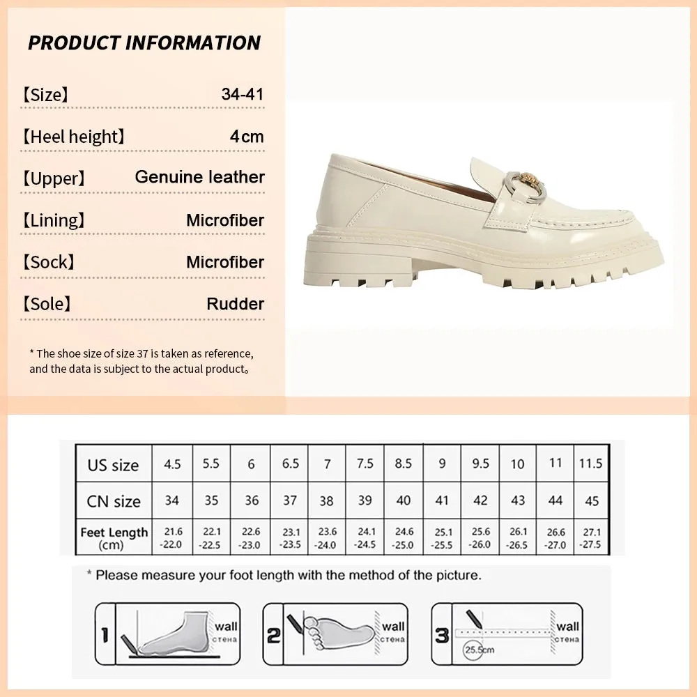 Korean Shoes Leather Pumps Loafers
