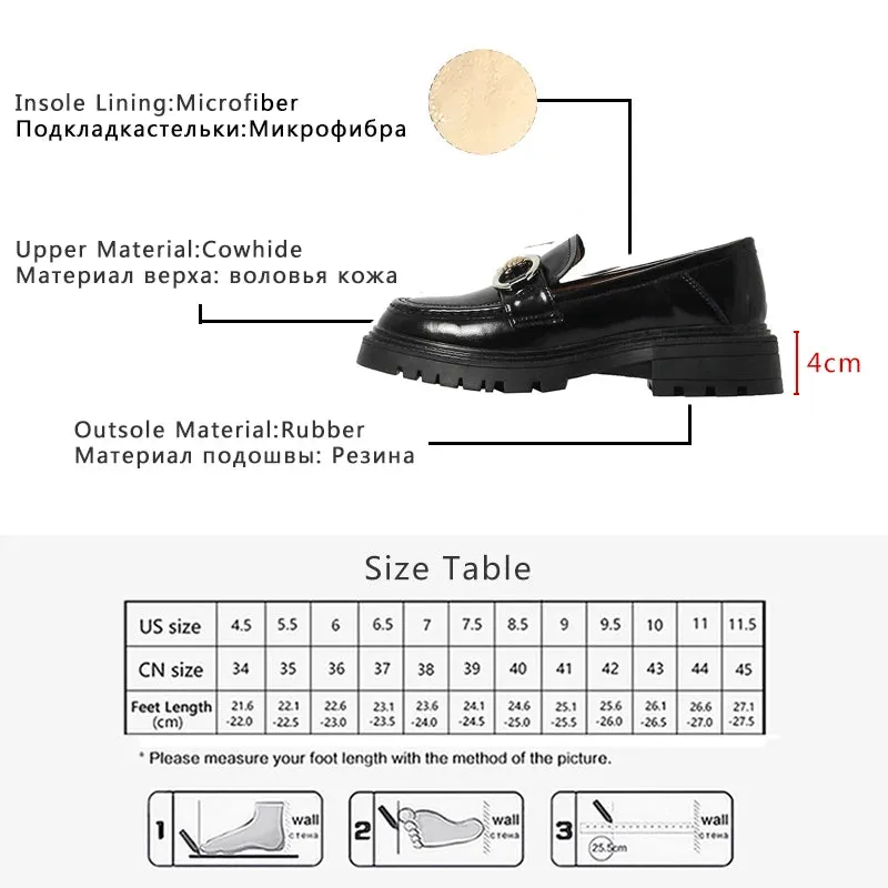Korean Shoes Leather Pumps Loafers