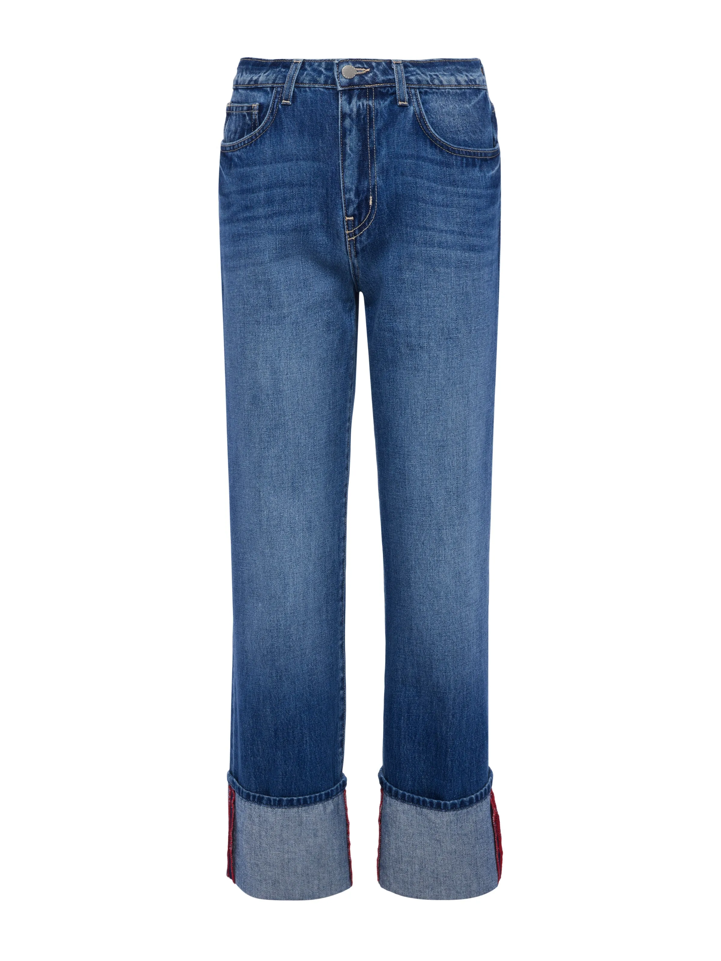 L'AGENCE LEIGHTON CUFFED STOVEPIPE JEAN