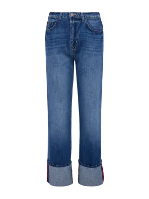 L'AGENCE LEIGHTON CUFFED STOVEPIPE JEAN