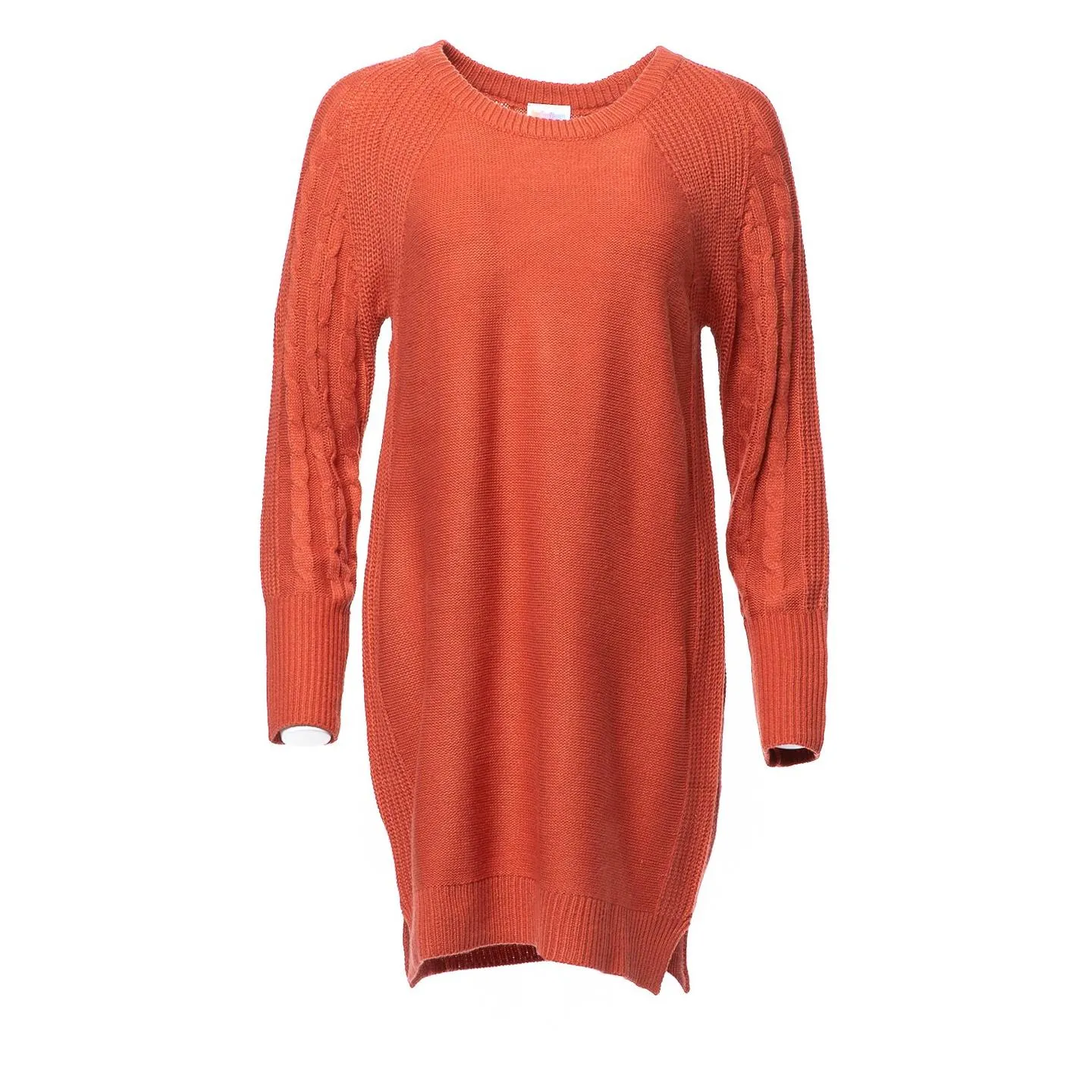 Lauren - Solid Rooibos Tea Orange Sweater Knit