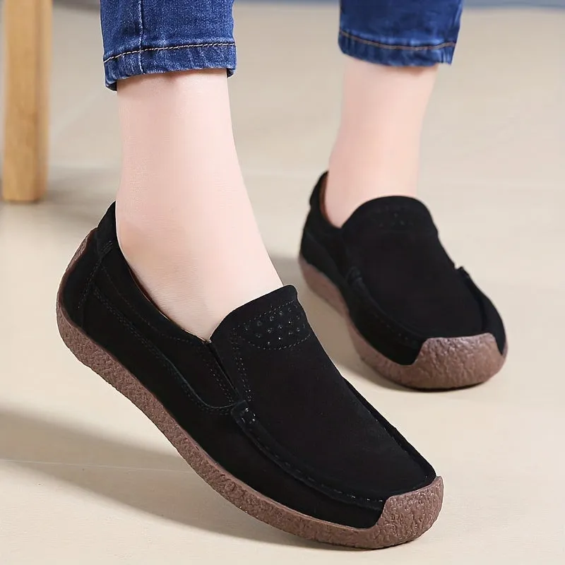 Lichtgewicht dames loafers, gesloten slip-on schoenen, modieuze wandelschoenen