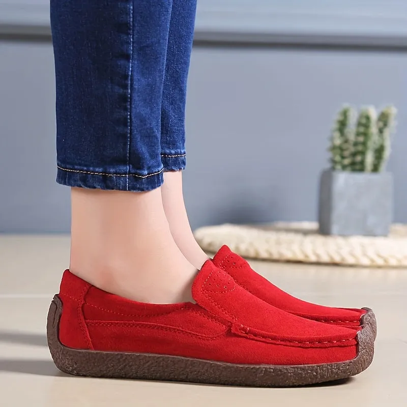 Lichtgewicht dames loafers, gesloten slip-on schoenen, modieuze wandelschoenen