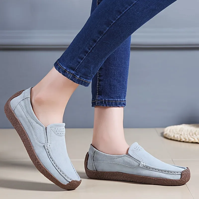 Lichtgewicht dames loafers, gesloten slip-on schoenen, modieuze wandelschoenen