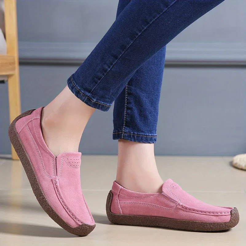 Lichtgewicht dames loafers, gesloten slip-on schoenen, modieuze wandelschoenen