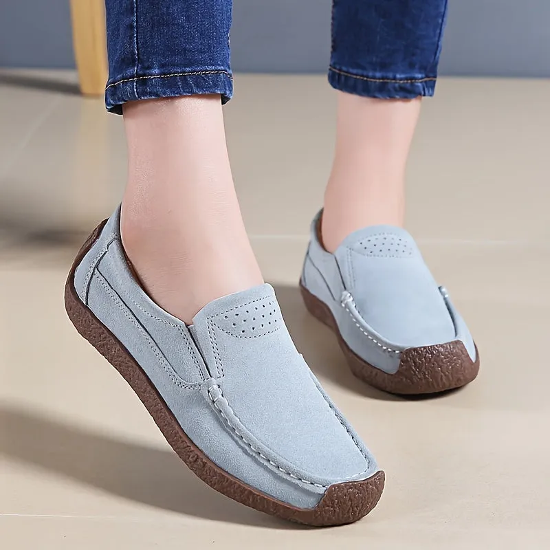 Lichtgewicht dames loafers, gesloten slip-on schoenen, modieuze wandelschoenen