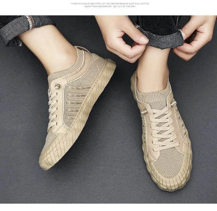 Lightweight Breathable Mesh Sneakers - Casual Comfort Footwear