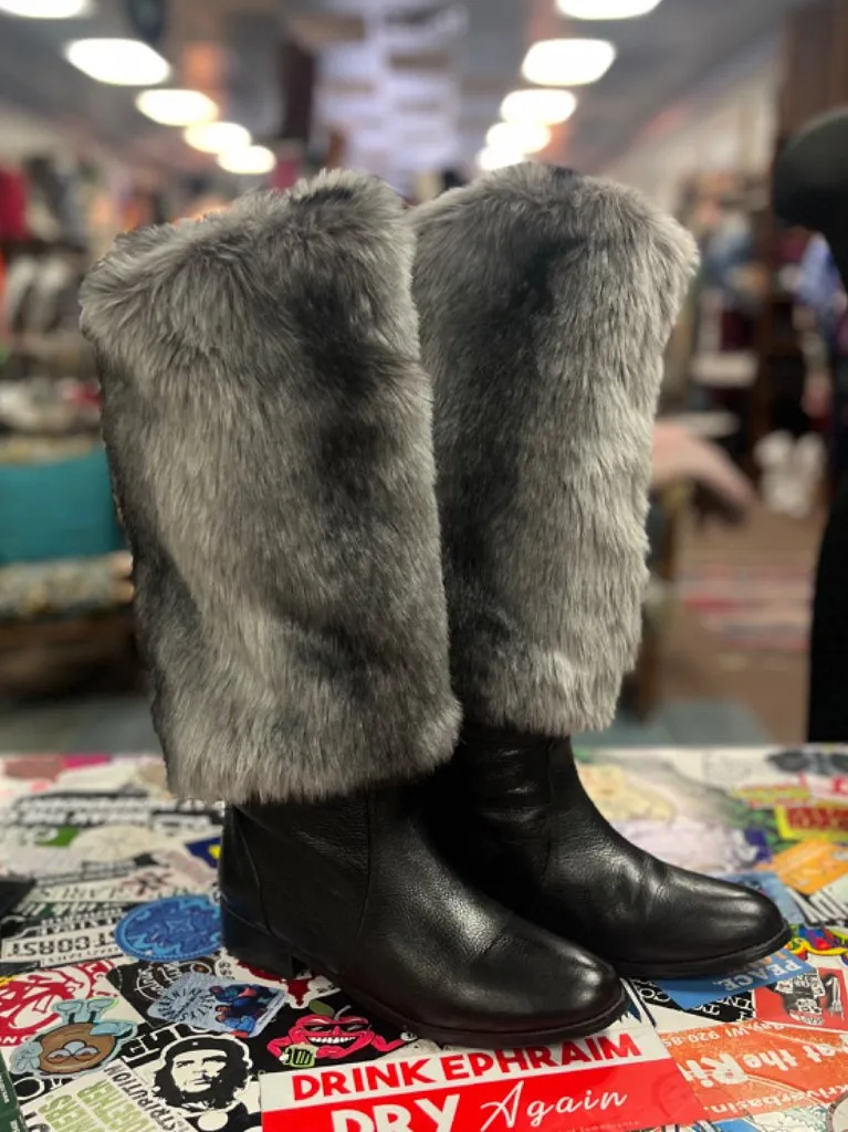 LOCALLY MADE FAUX FUR ILLUSION BOOTS