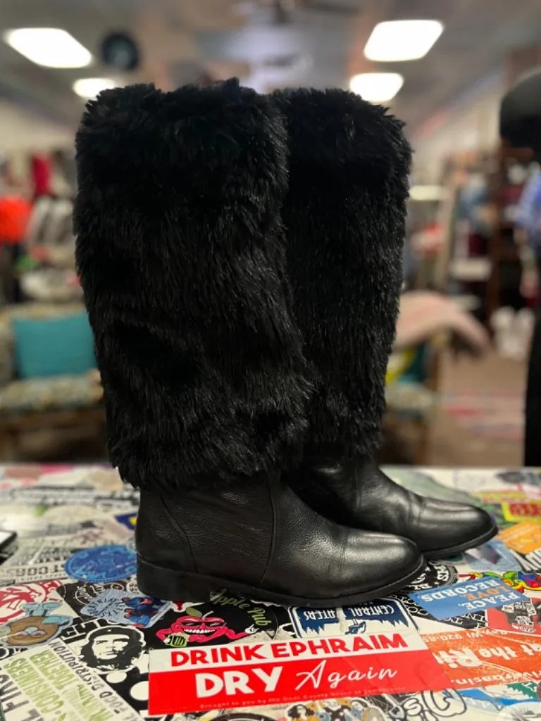 LOCALLY MADE FAUX FUR ILLUSION BOOTS
