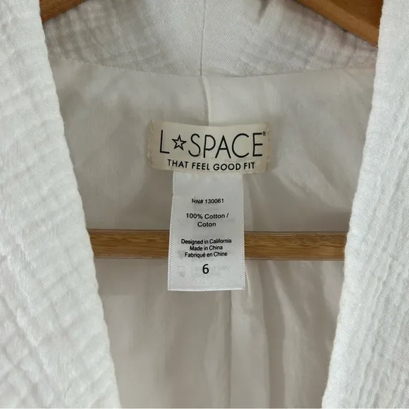 L*Space Bianca Double Breasted Blaze in White sz 6