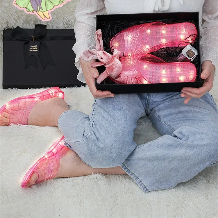 luminous crystal slippers  KF82947