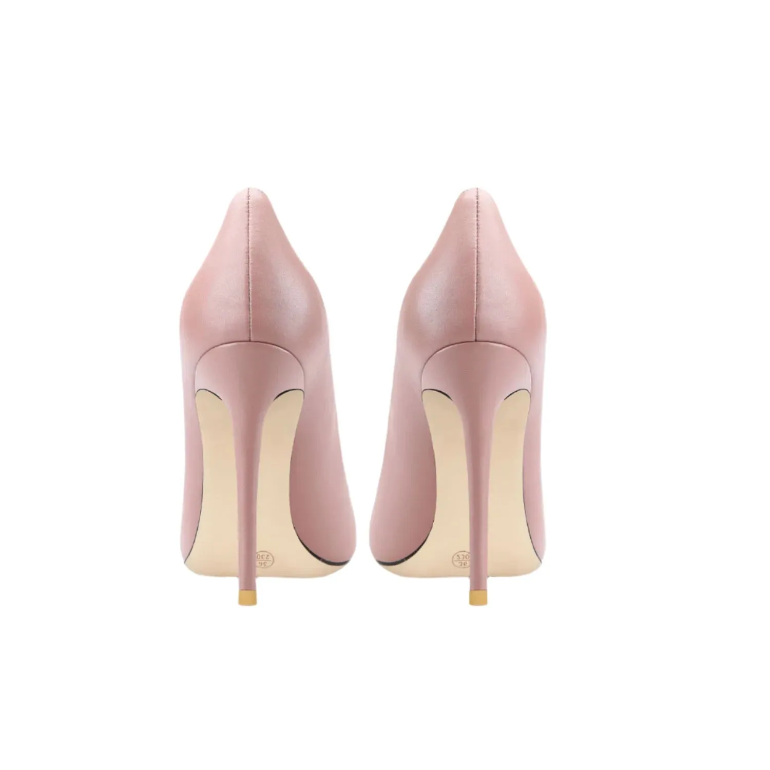 Luxury Leather Pointed Toe High Heels