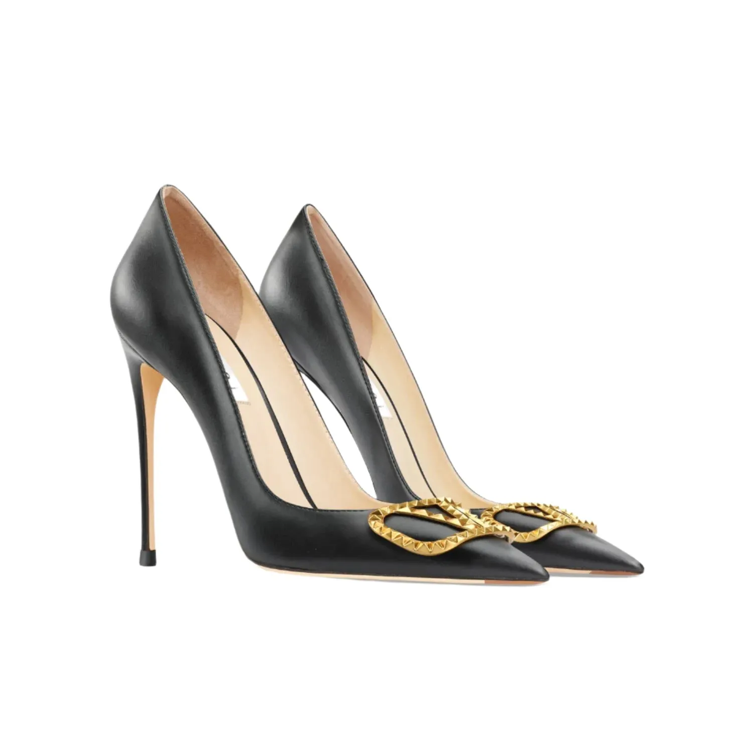 Luxury Leather Pointed Toe High Heels