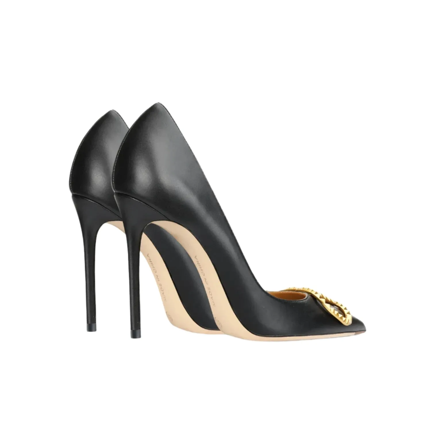 Luxury Leather Pointed Toe High Heels