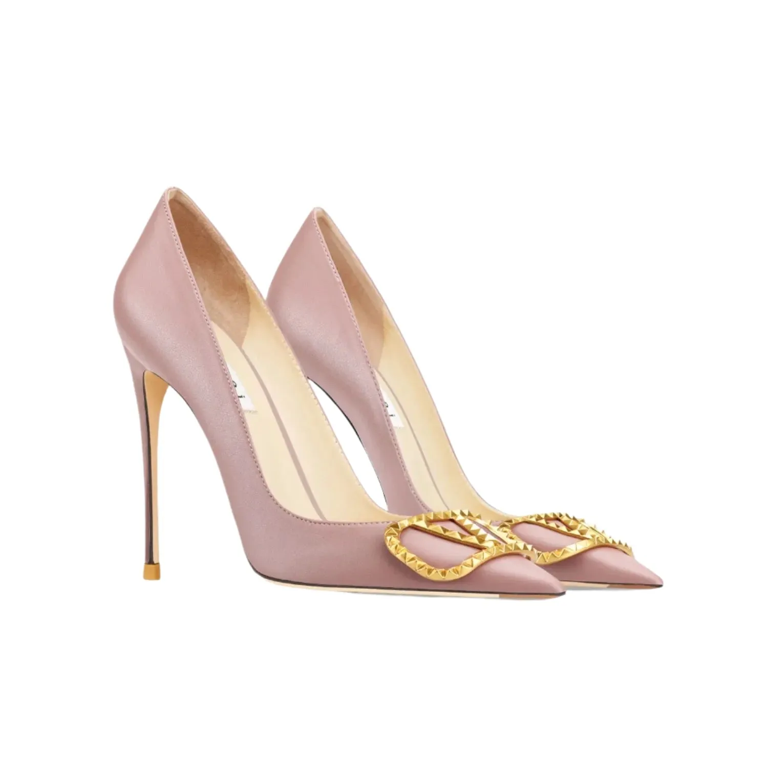 Luxury Leather Pointed Toe High Heels