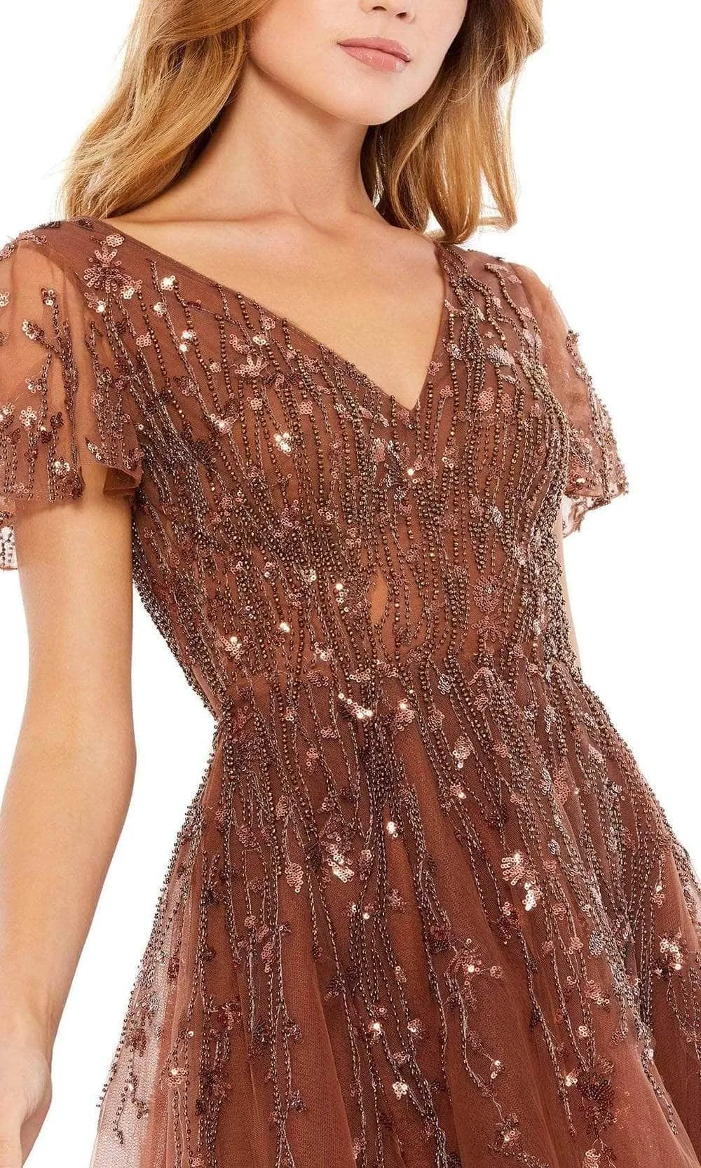 Mac Duggal - 20304 Tea Length Dress