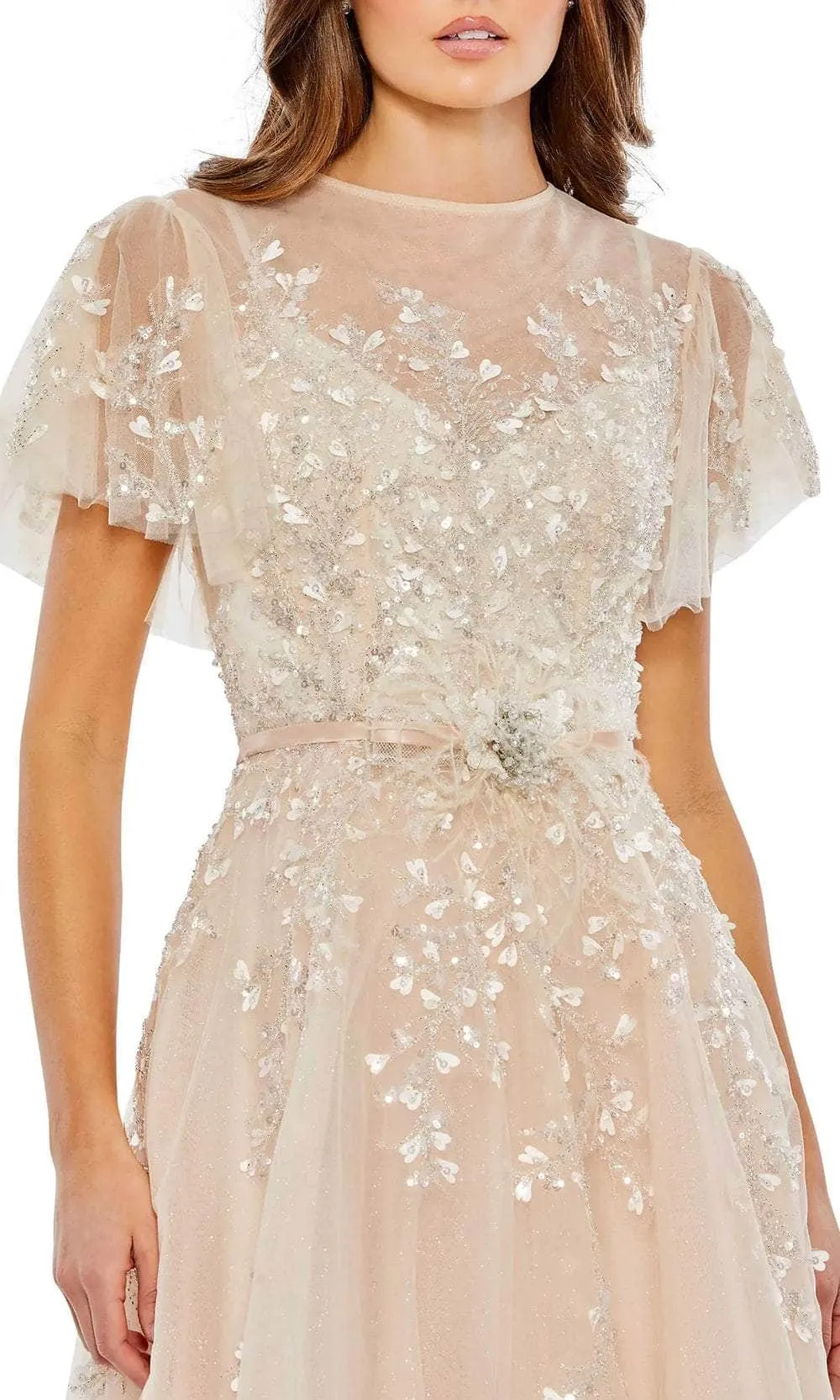 Mac Duggal 20362 - Flutter Sleeve Formal Dress