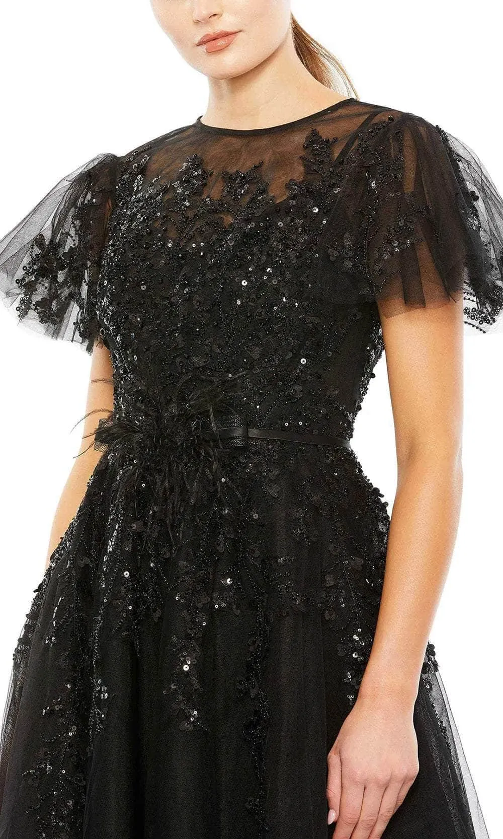 Mac Duggal 20362 - Flutter Sleeve Formal Dress