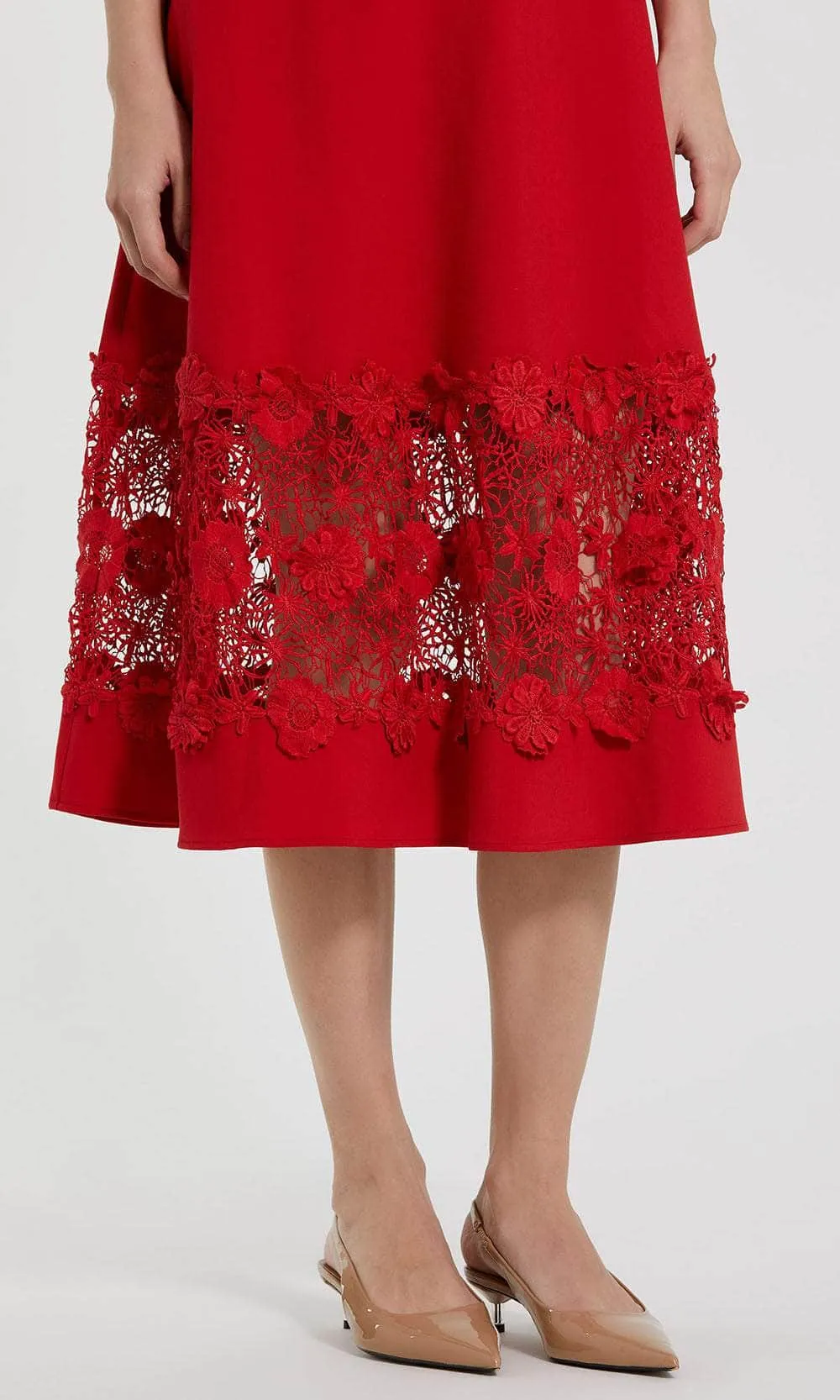Mac Duggal 81206 - Tea-Length Crepe Dress