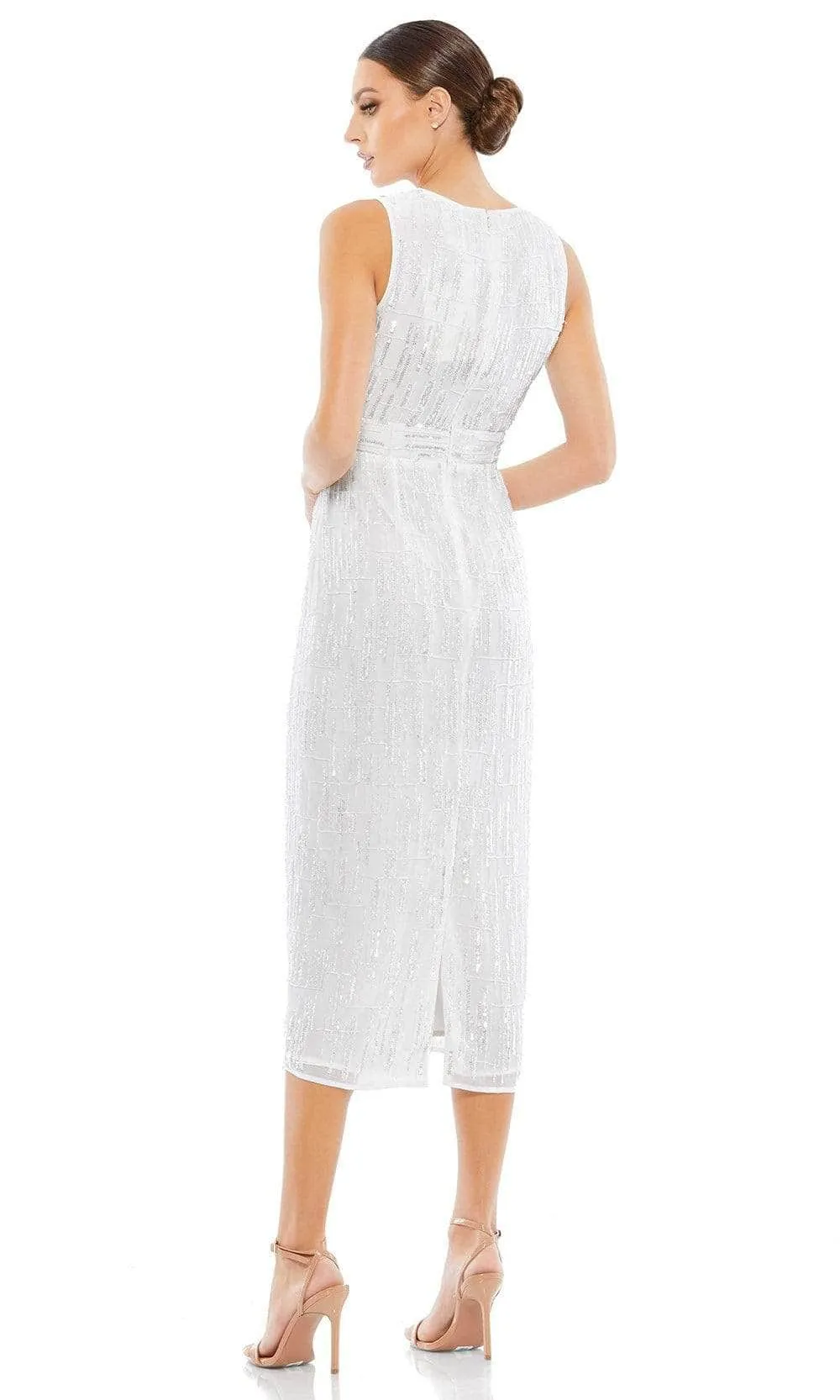 Mac Duggal Cocktail 70264D - Beaded Sleeveless Cocktail Dress