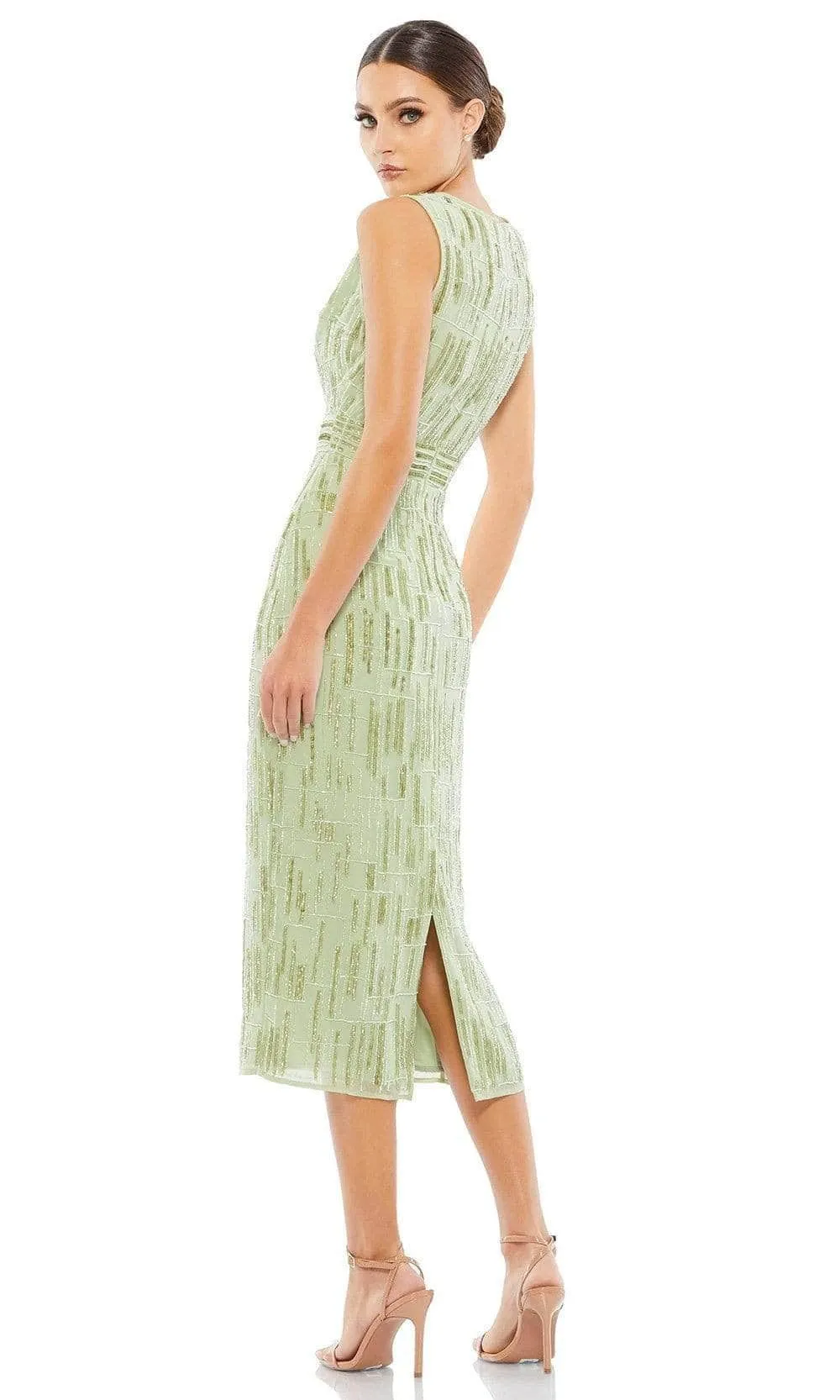 Mac Duggal Cocktail 70264D - Beaded Sleeveless Cocktail Dress