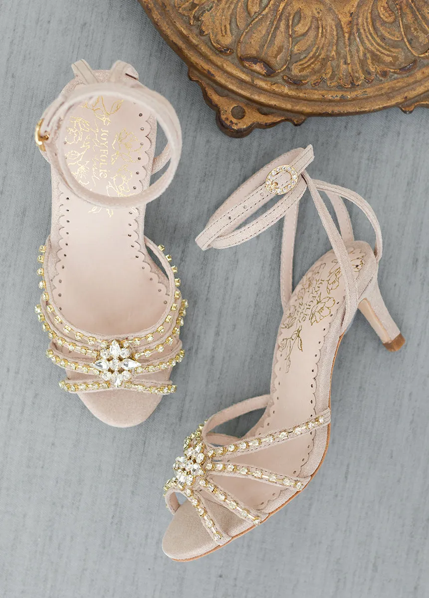 Maelyn Leather Heel in Nude Blush