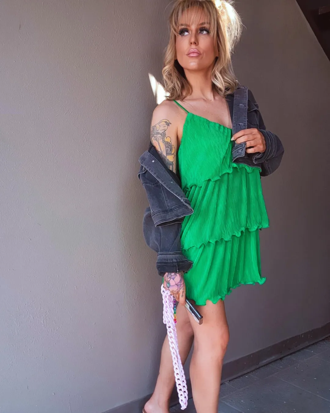 Magi Lune Plisse Dress