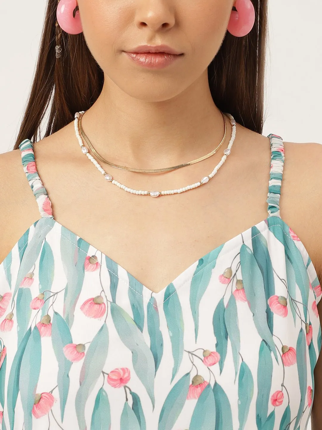 Masakali.co dresses for Women western wear Sky Floral Maxi Dress