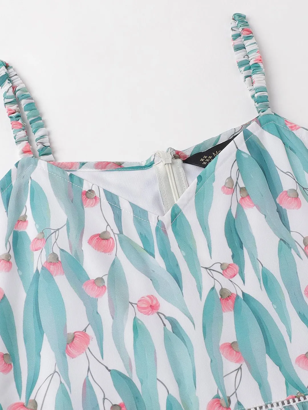 Masakali.co dresses for Women western wear Sky Floral Maxi Dress