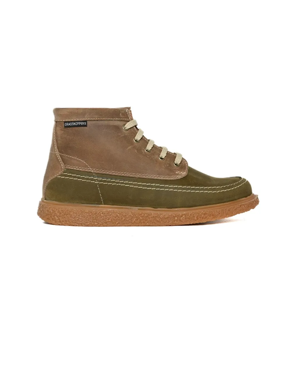 Mens Grasshoppers, Oregan, Casual Olive Boot