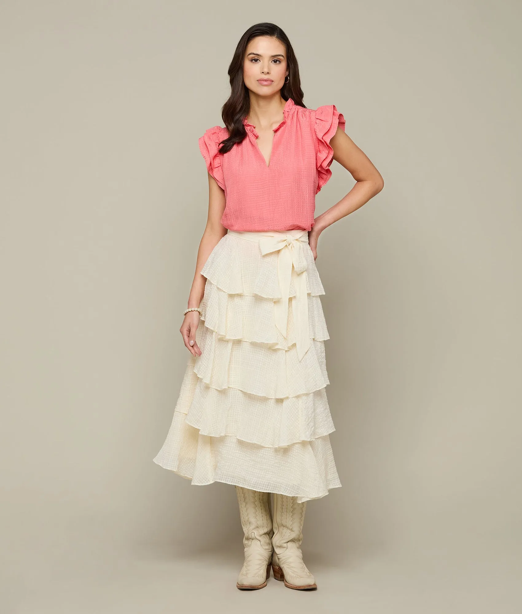 Merrit Blouse :: Coral